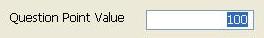 Question Point Value